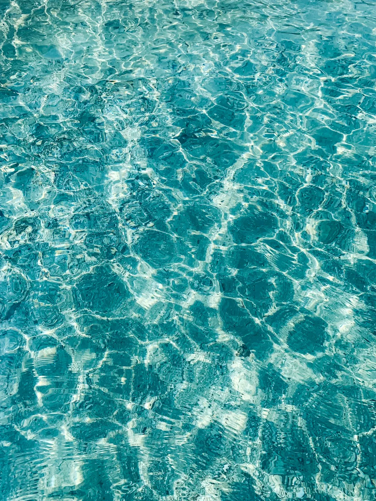 Rippling turquoise water
